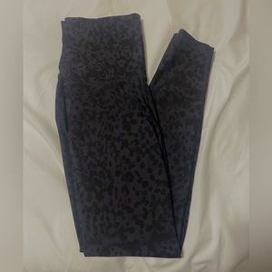 Black Cheetah Print Leggings Old Navy Active Medium